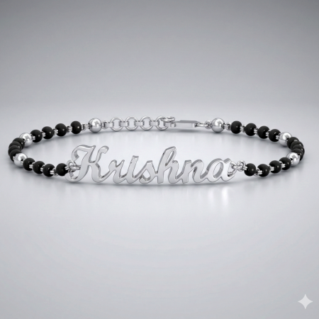 Handmade 925 Sterling Silver Khushi Name Mangalsutra Bracelet